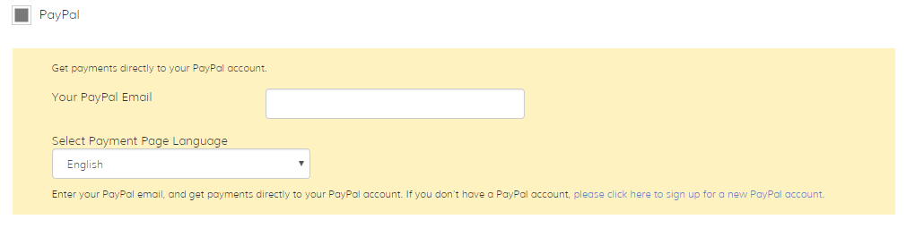 Sell event tickets with PayPal